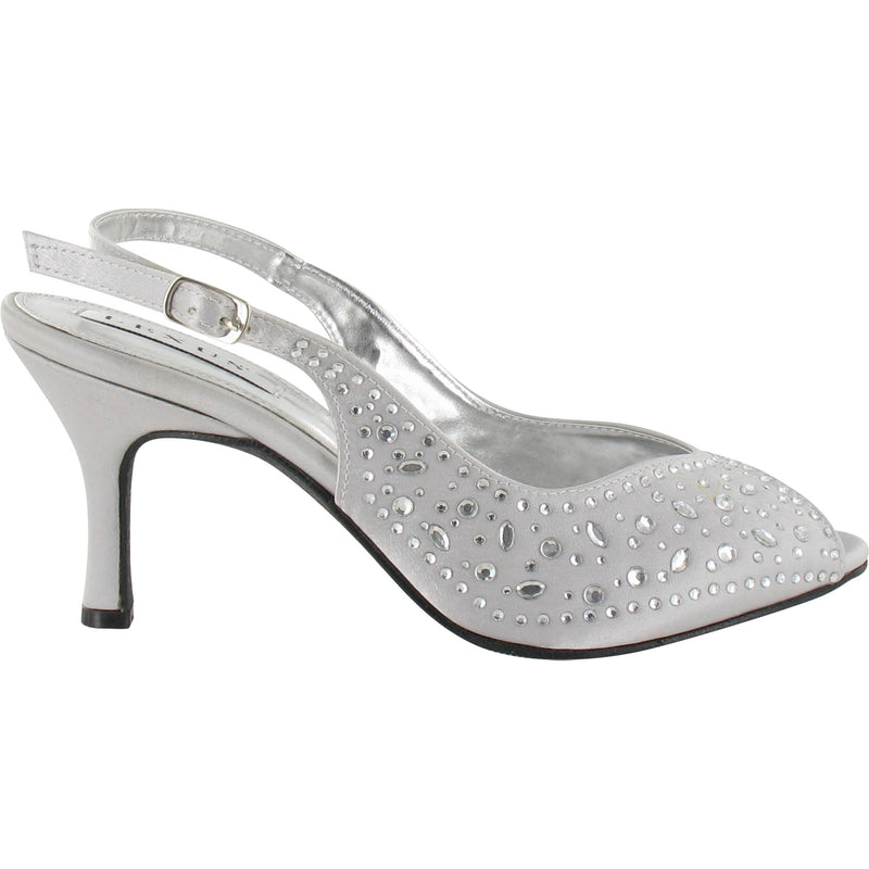 Sandals Walmart Silver Heels Block Heel Walmart Silver Dress Shoes