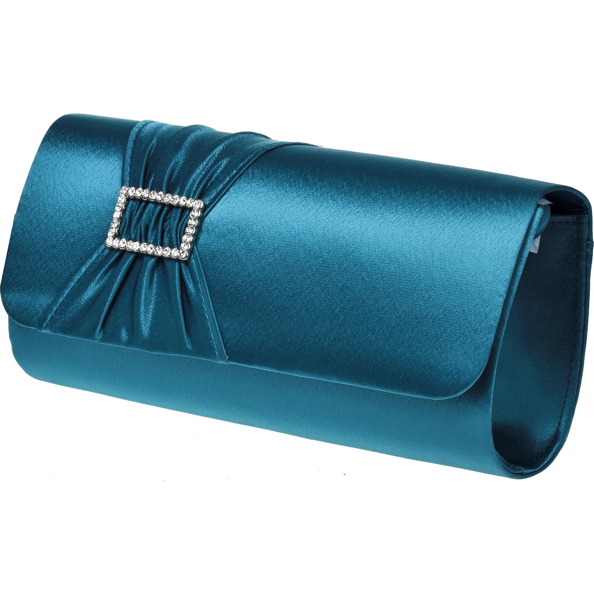 Chelsea Aqua Green Diamante Detail Evening Clutch Bag Lexus