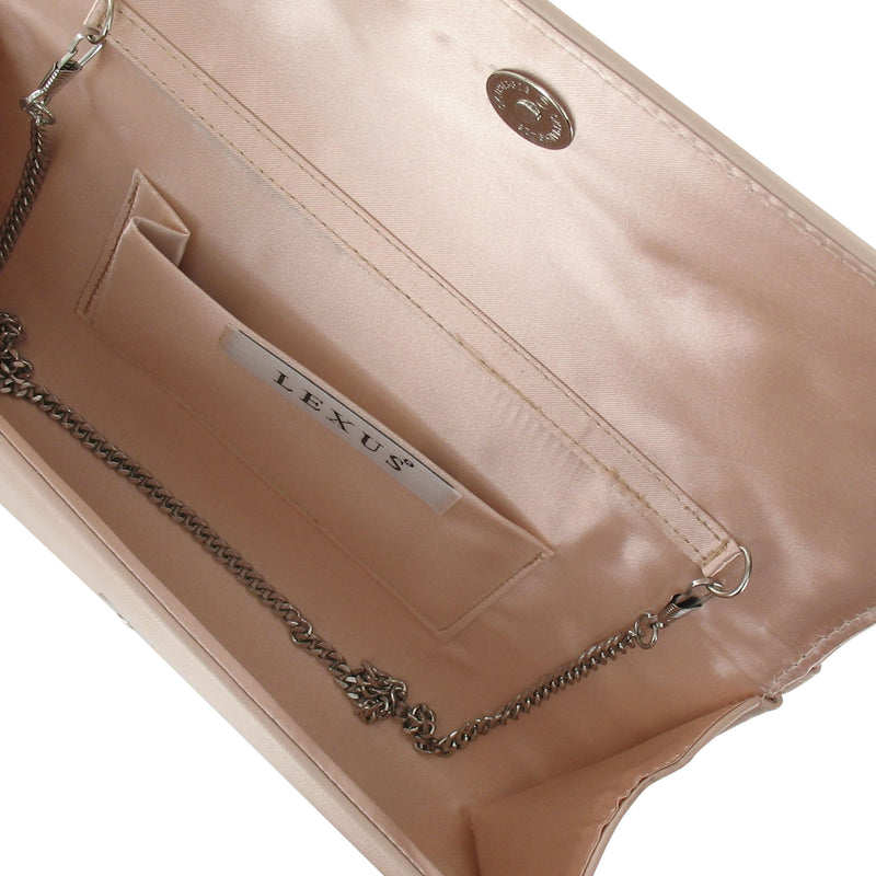 Lara Light Nude Matt PU Simple Clutch Bag Lexus Collection