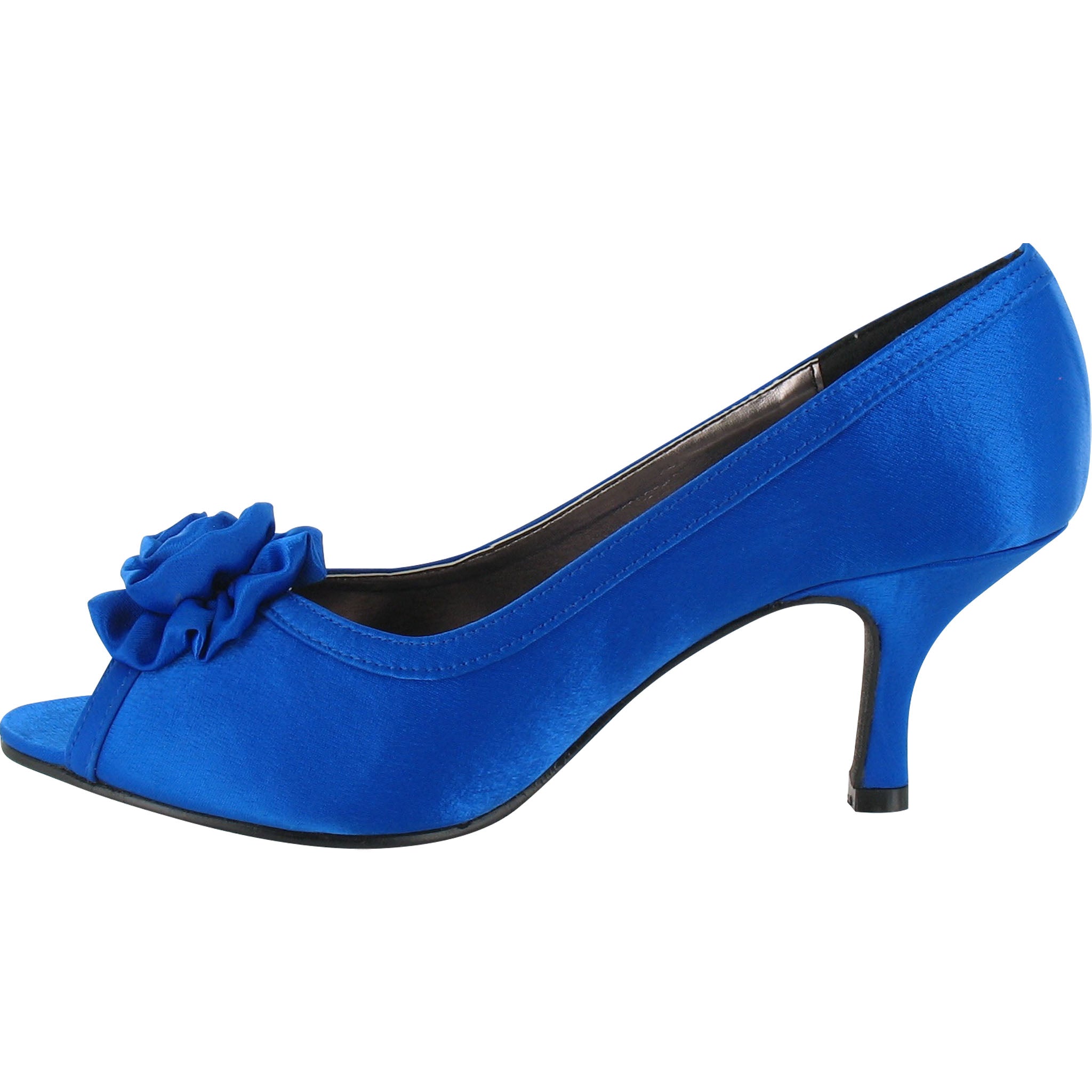 Wide Fit Cobalt Blue Ladies Shoes Uk Court Shoe Blue Shoes Wide