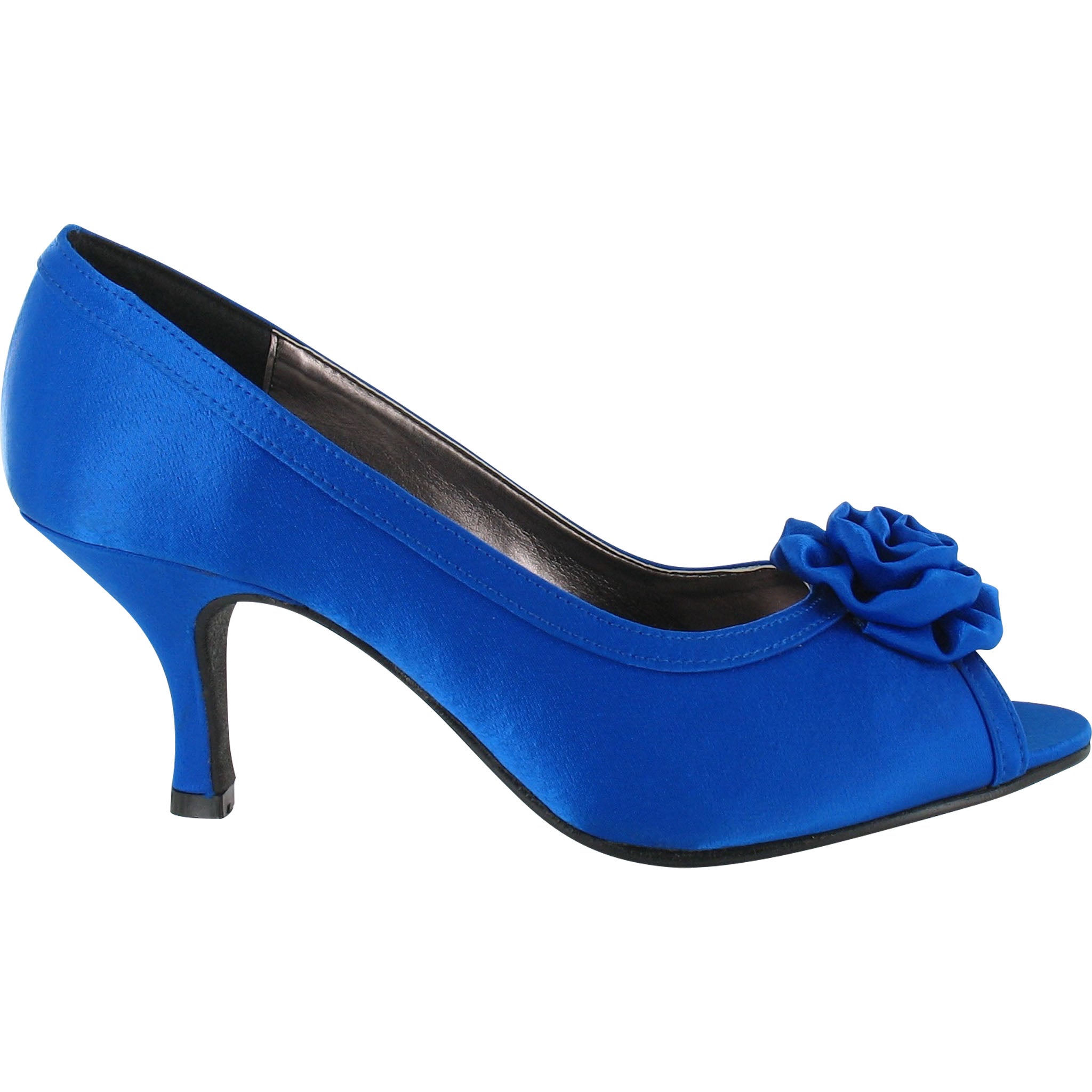 Low Heel Cobalt Blue Mid Heel Shoes Open Toe Royal Blue Sandals