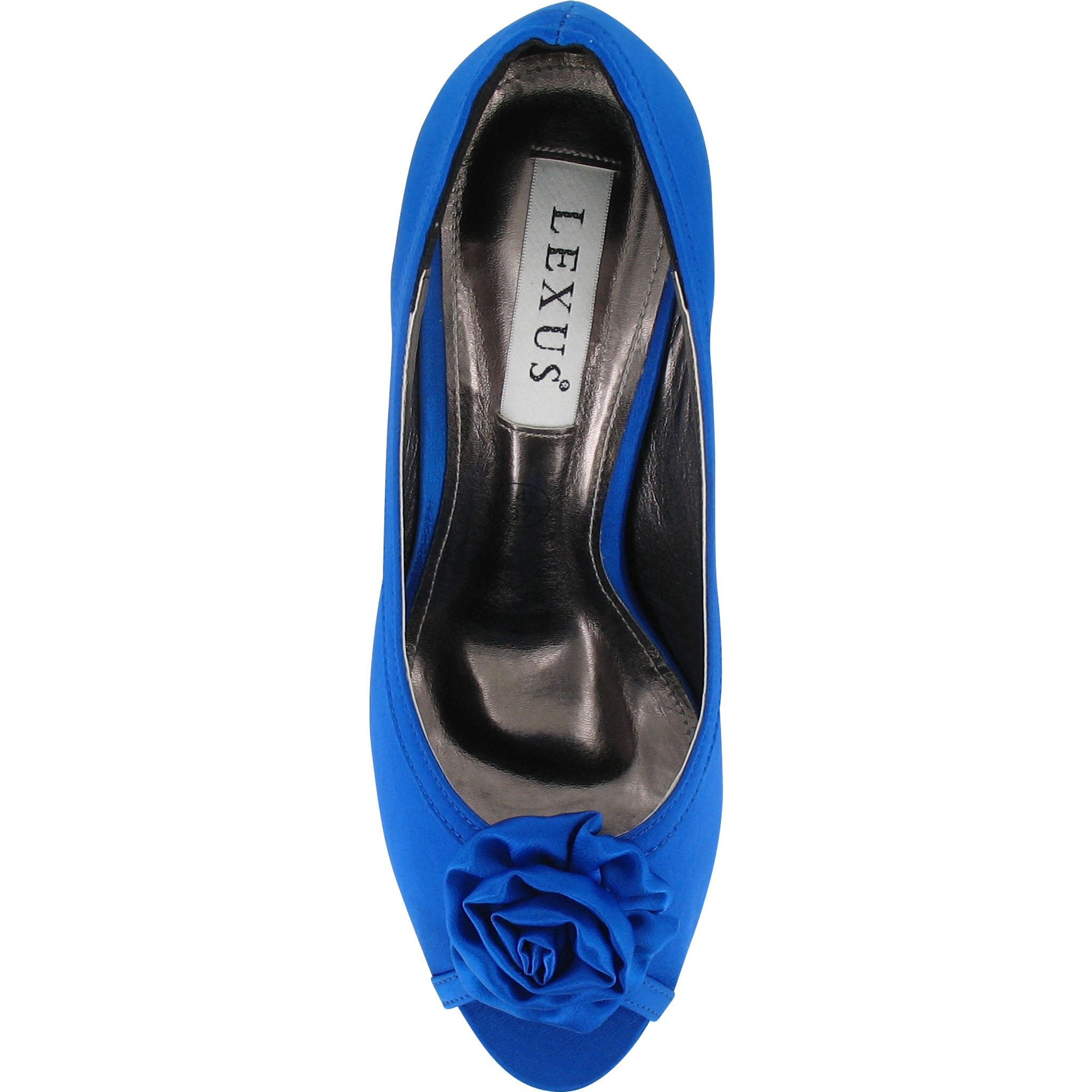 Claudia | Royal Blue Peep Toe Flower Shoe | Lexus Collection Lexus Collection Store Claudia | Royal Blue Peep Toe Flower Shoe | Lexus Collection Lexus Collection Store