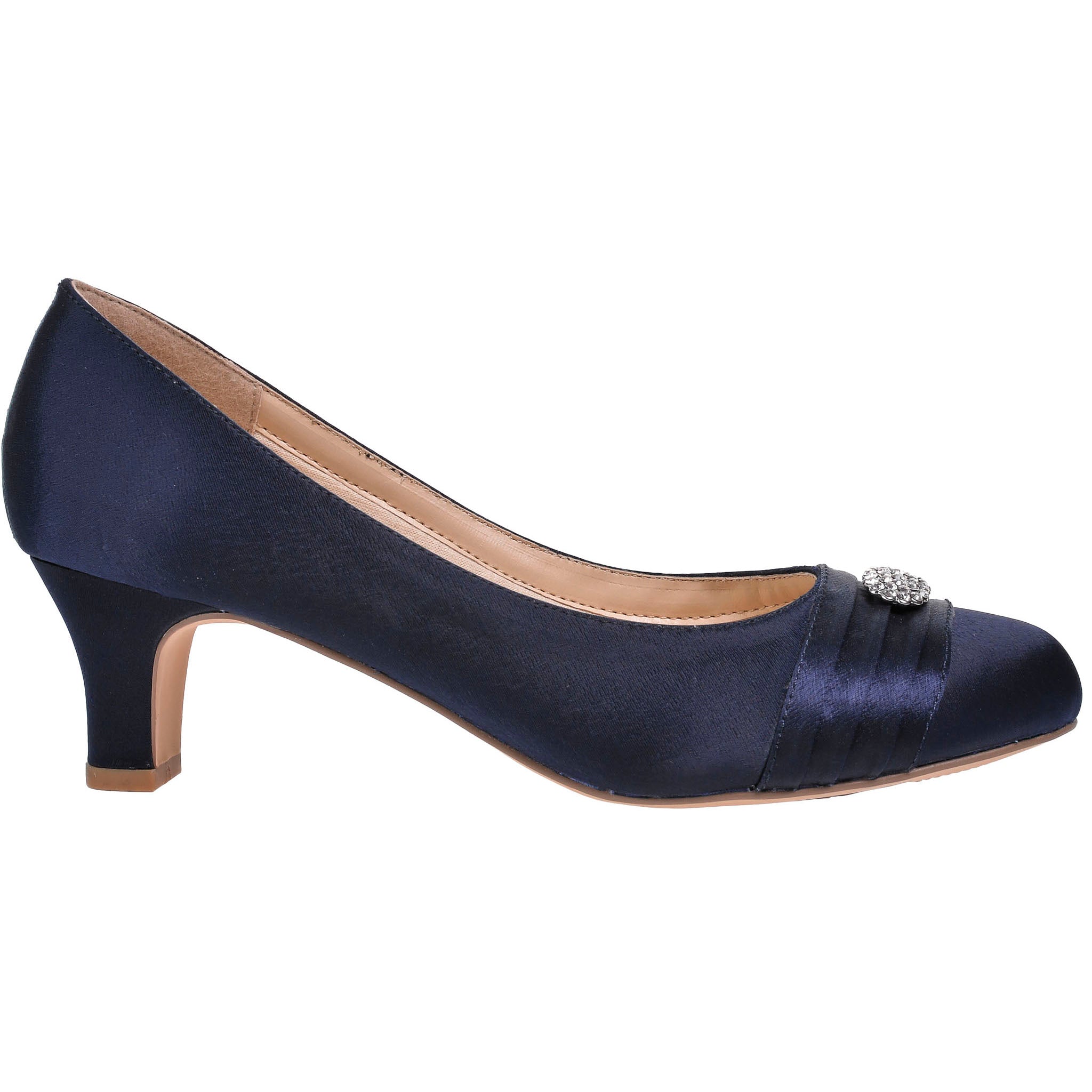 Sylvia | Navy Low Heel Wide Fit Shoe Sylvia | Navy Low Heel Wide Fit Shoe